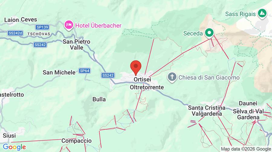 Mappa Hotel Villa Emilia
