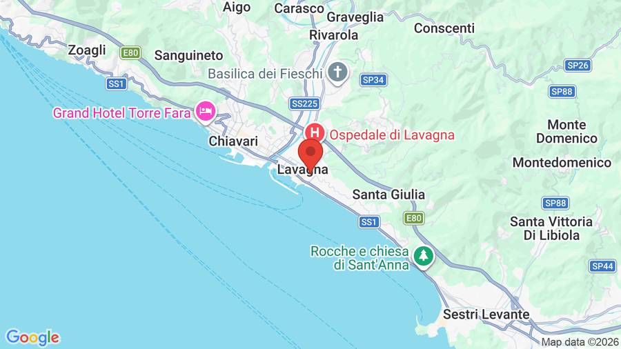 Mappa Hotel Miramare