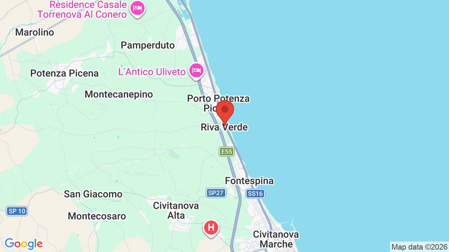 Mappa Camping Village Costa Verde
