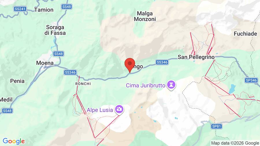 Mappa Hotel Bucaneve