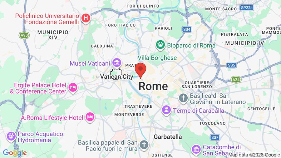 Mappa Hotel Genio