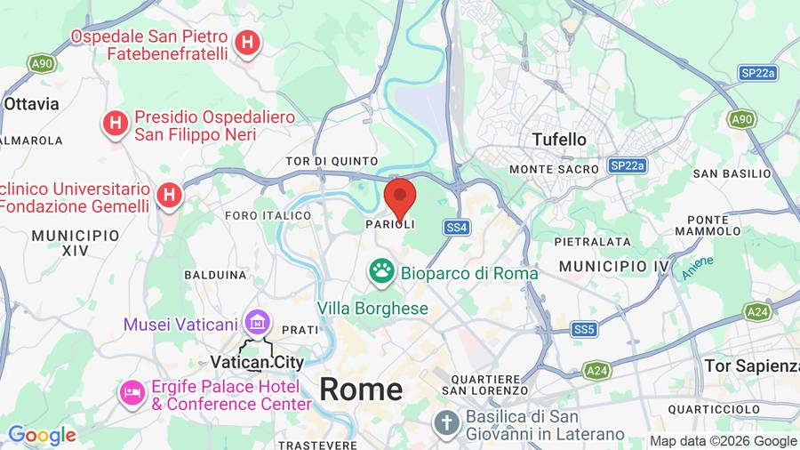Mappa Hotel delle Muse
