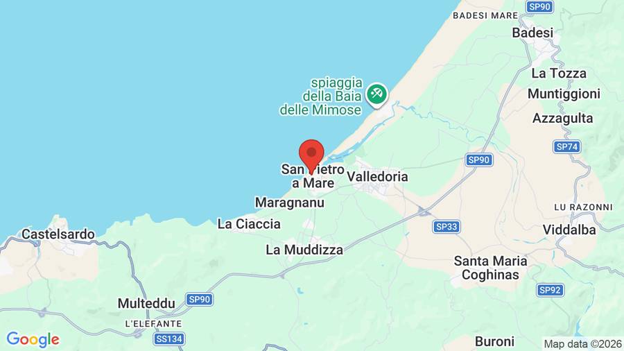 Mappa Bellevue Resort Sardinia