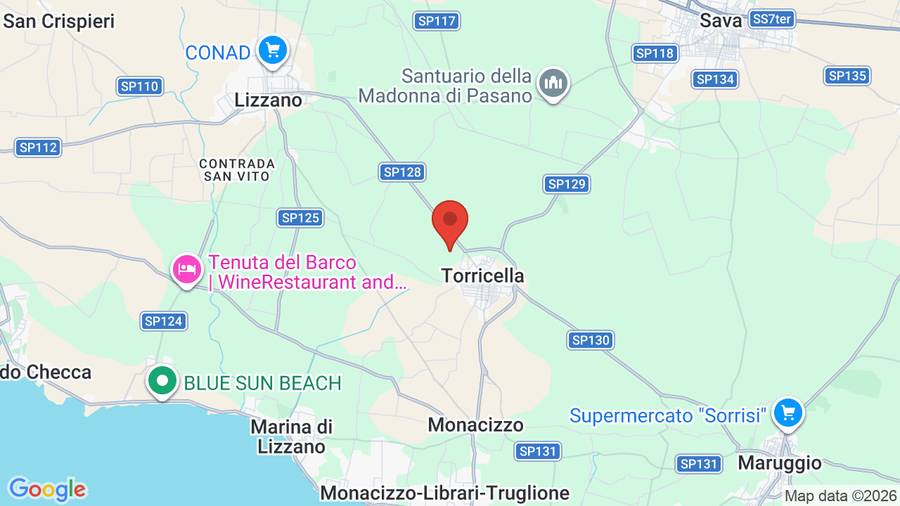 Mappa Antica Masseria Jorche