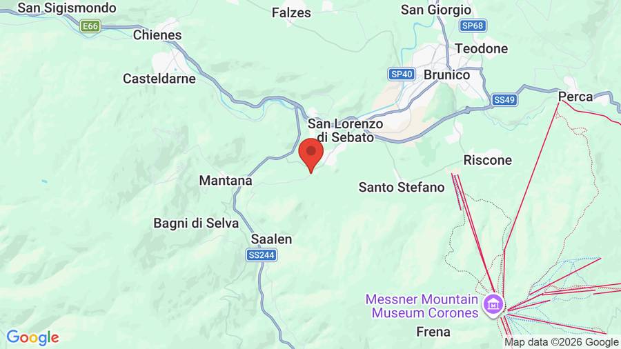 Mappa Castel Maurn
