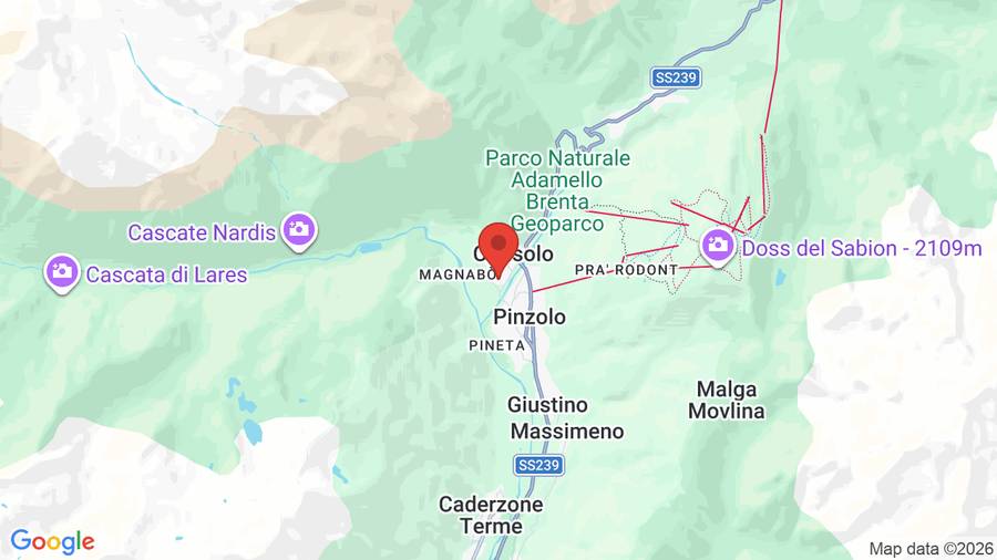 Mappa Hotel Orso Grigio