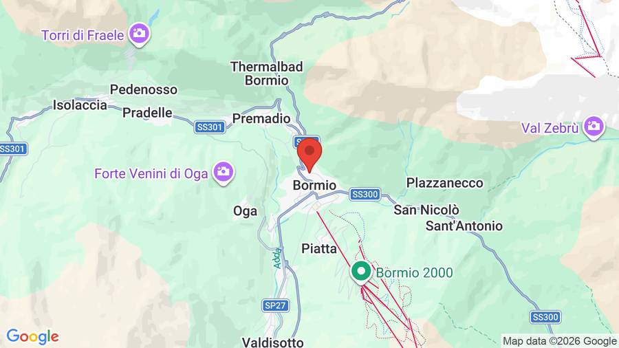 Mappa Hotel Terme Bormio