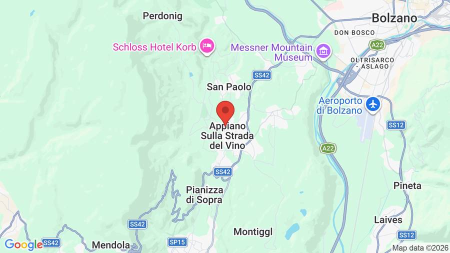 Mappa Hotel Christof