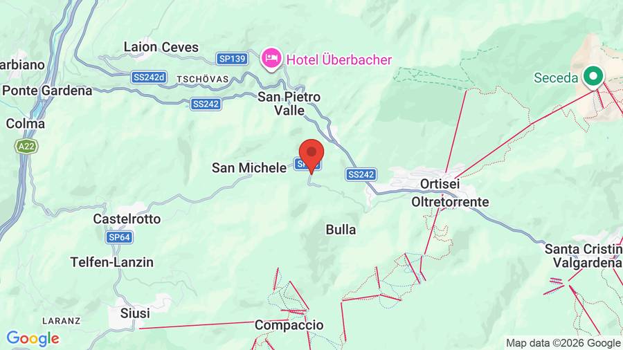 Mappa Hotel Scherlin