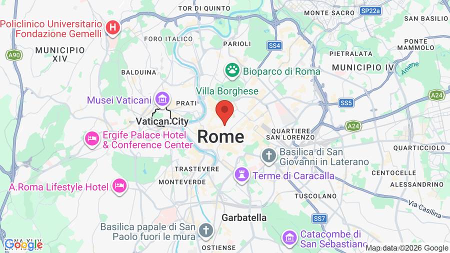 Mappa Hotel Trevi