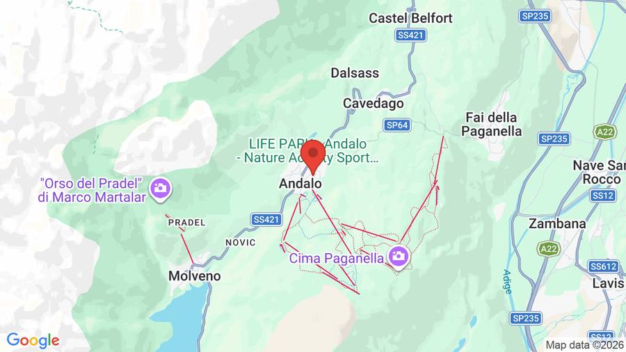 Mappa Dolomiti Hotel Olimpia