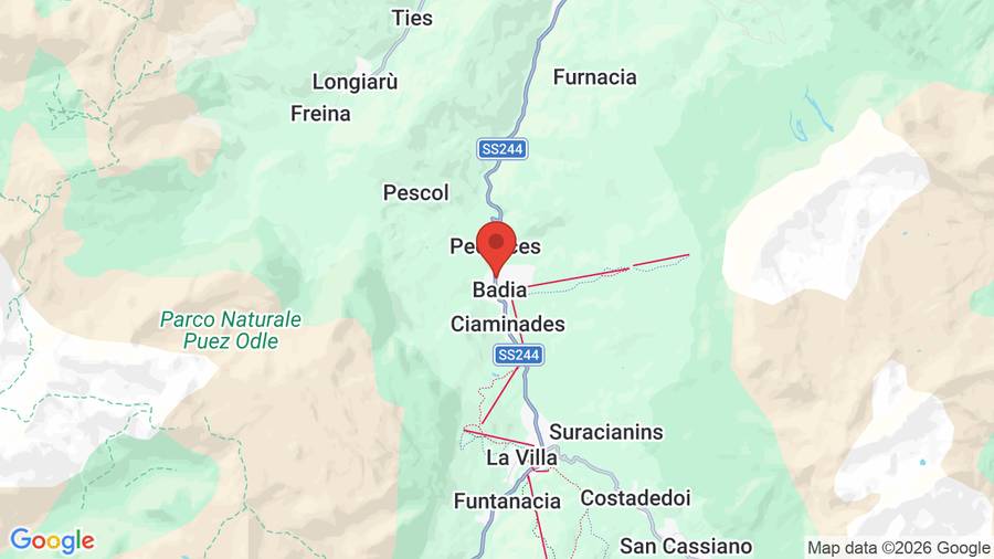 Mappa Albergo Dolomia