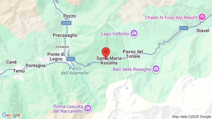 Mappa Hotel Chalet Alpino