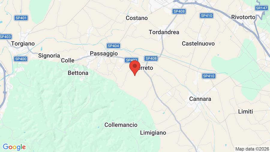 Mappa Tenuta del Perugino
