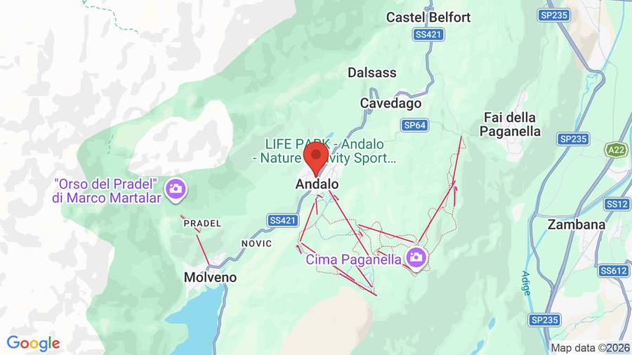 Mappa Hotel Dal Bon