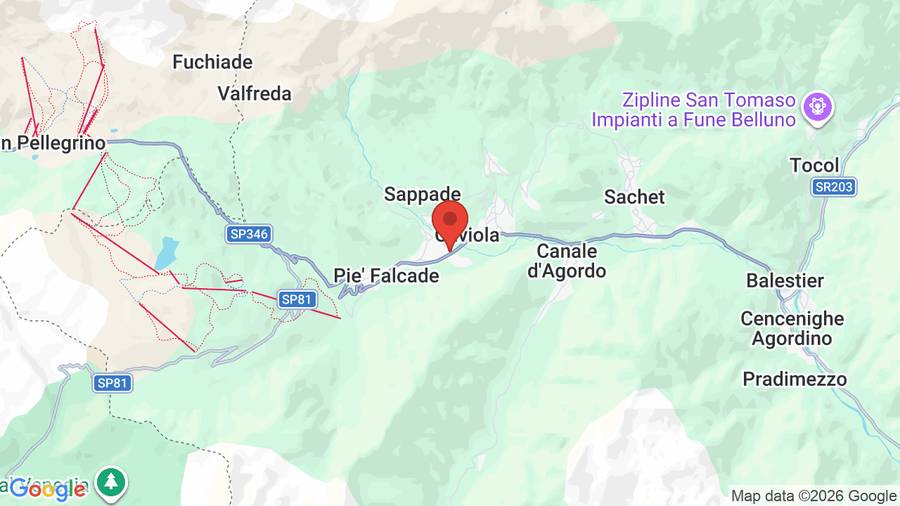 Mappa Hotel Orsa Maggiore