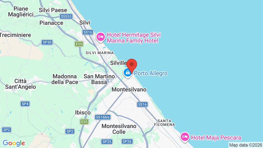 Mappa Grand Hotel Montesilvano