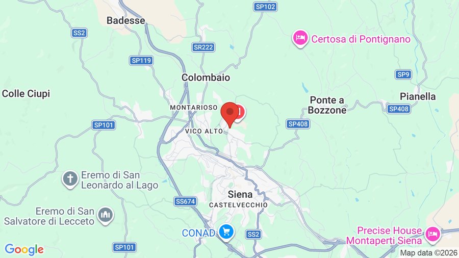 Mappa Four Points by Sheraton Siena