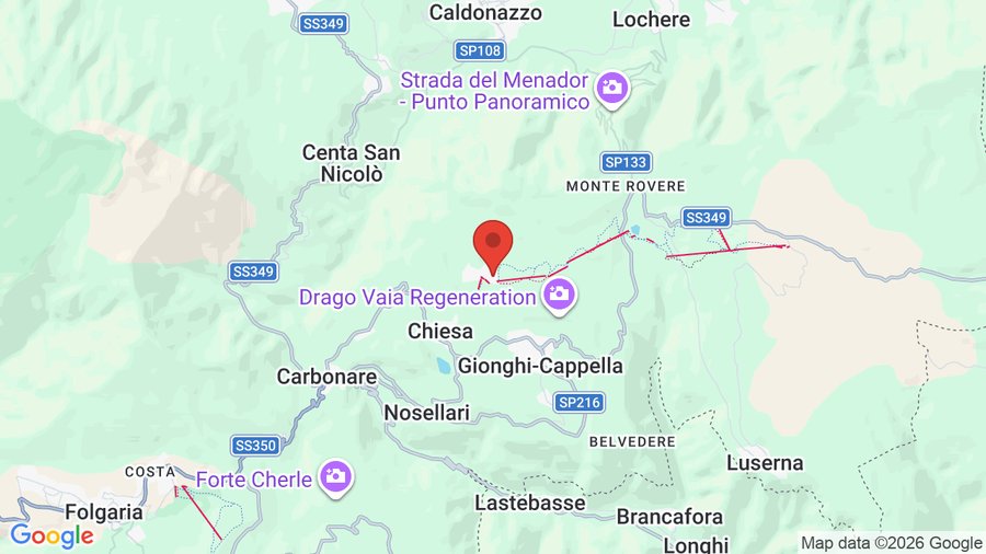 Mappa Caminetto Mountain Resort
