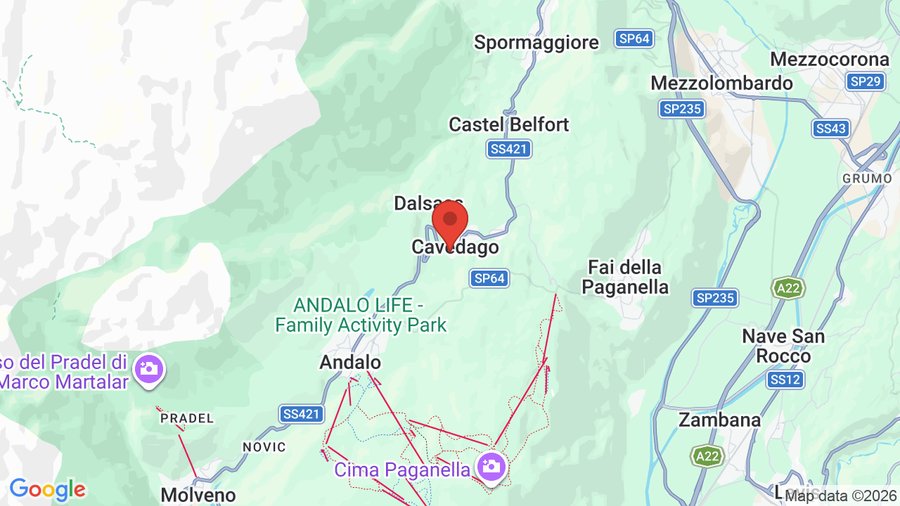 Mappa Hotel Alle Rose