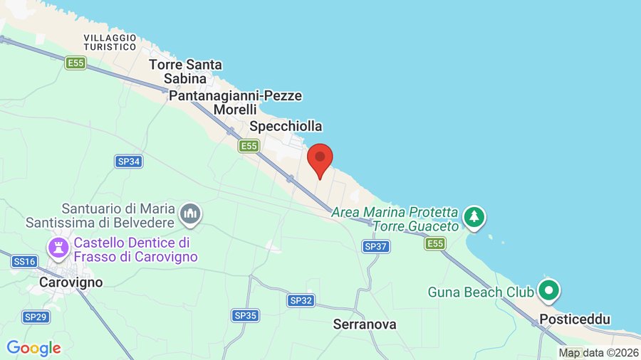 Mappa Torre Guaceto Greenblu Resort