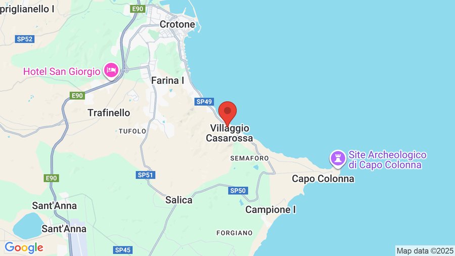 Mappa Fruit Village Crotone Casarossa Beach Sporting Club